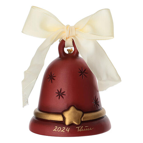 Campanella THUN  Limited Edition 2024 con angelo in ceramica rosso 4