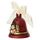 Campanella THUN  Limited Edition 2024 con angelo in ceramica rosso s2