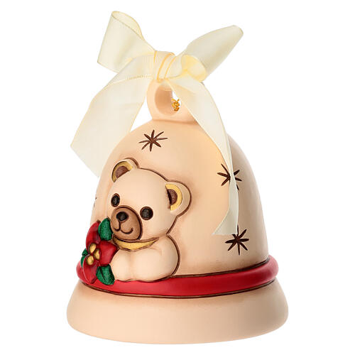 THUN Special Edition 2024 ceramic bell with Teddy, red flower 2