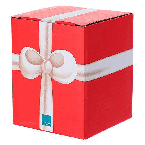 Addobbo THUN natalizio Teddy con albero di Natale in ceramica piccolo 5