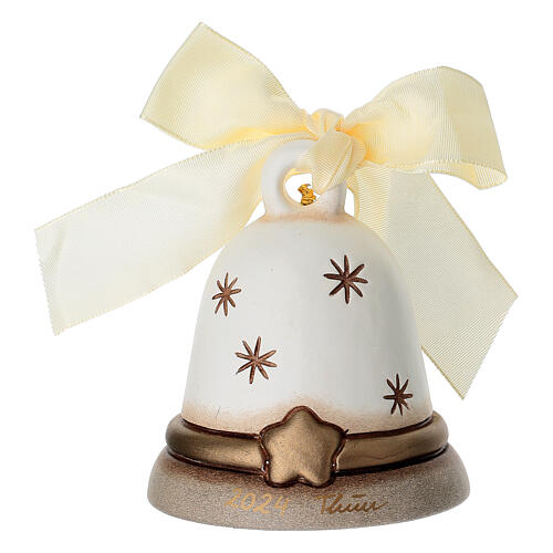 Campanella THUN Limited Edition 2024 con angelo in ceramica bianco 4