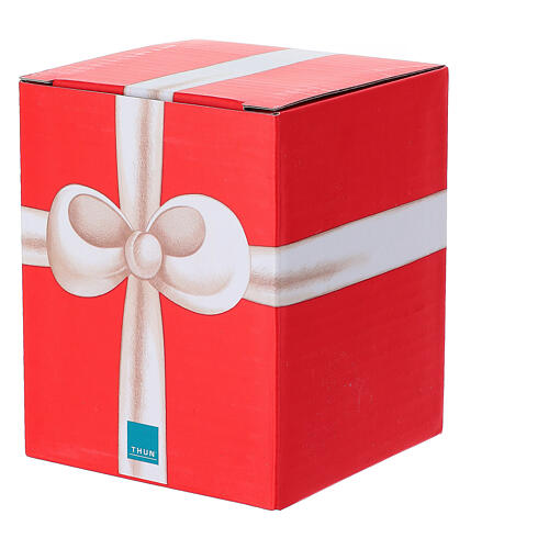 Addobbo THUN natalizio Babbo Natale con stella in ceramica piccolo  6