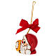 Addobbo THUN natalizio Babbo Natale con stella in ceramica piccolo  s2