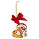 Addobbo THUN natalizio Babbo Natale con stella in ceramica piccolo  s3