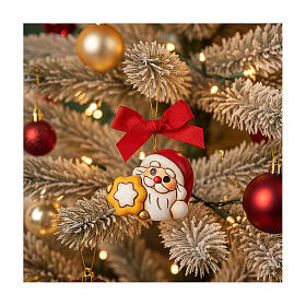 THUN Christmas Little Santa Claus Ornament with ceramic star