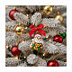 THUN Christmas ornament Santa Claus with small ceramic gift s2