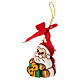 THUN Christmas Ornament Santa Claus with Small Ceramic Gift s3