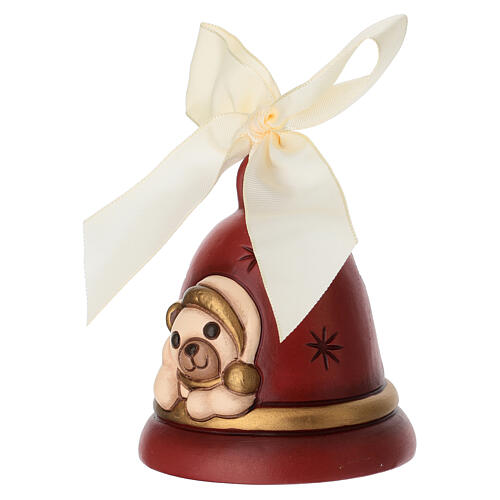 Campanella THUN Limited Edition 2023 rossa con Teddy in ceramica 2