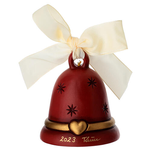 Campanella THUN Limited Edition 2023 rossa con Teddy in ceramica 4