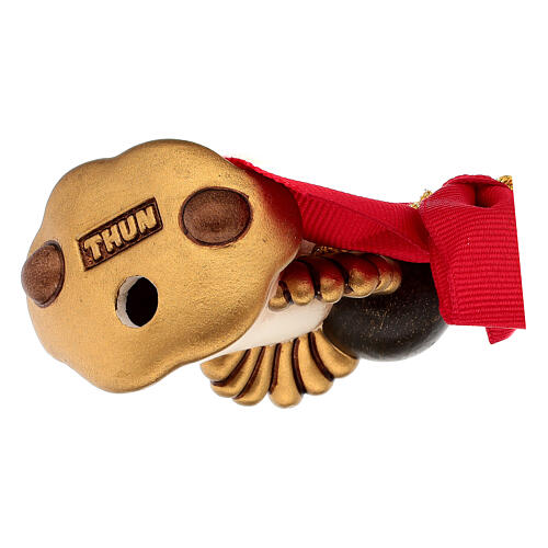 THUN Weihnachtsanhänger – Engel mit Stern aus Keramik, groß 6