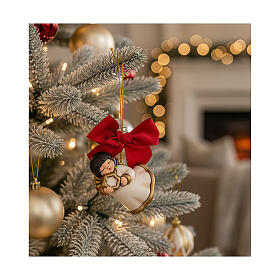 THUN Christmas decoration: big ceramic angel with star