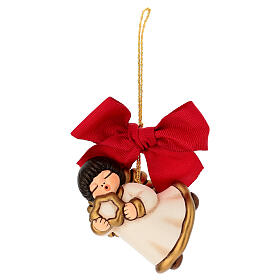 Adorno THUN navideño ángel con estrella de cerámica grande