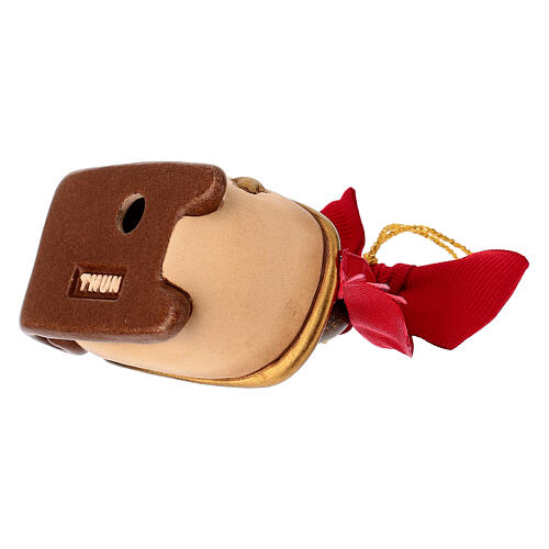 THUN Christmas ornament: ceramic composable sled with angel 5