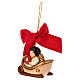 THUN Christmas ornament: ceramic composable sled with angel s2