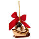 THUN Christmas ornament: ceramic composable sled with angel s4