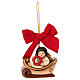 THUN Christmas Angel Ornament with Sled in Ceramic s1