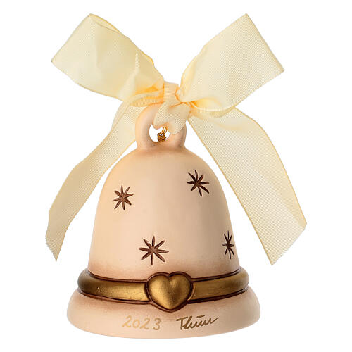 Clochette Édition Limitée THUN avec Teddy en céramique crème 4