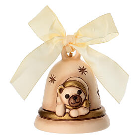 Campanella THUN Limited Edition 2023 crema con Teddy in ceramica