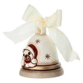 Campanella THUN limited edition 2023 bianca con teddy in ceramica