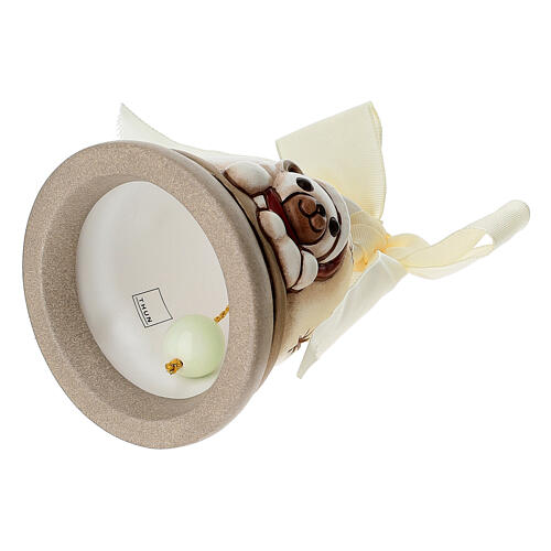 Campanella THUN limited edition 2023 bianca con teddy in ceramica 5