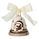 Campanella THUN limited edition 2023 bianca con teddy in ceramica s1