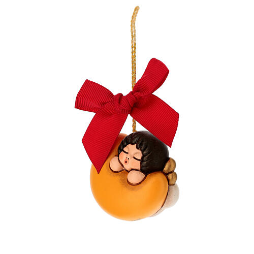 Adorno navideño THUN Ángel en luna pequeño 2