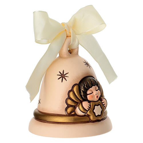 Campanella THUN Limited Edition 2024 con angelo in ceramica champagne 3