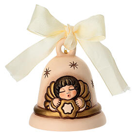 Dzwoneczek THUN Limited Edition – anioł, ceramika ręcznie malowana, kolor champagne