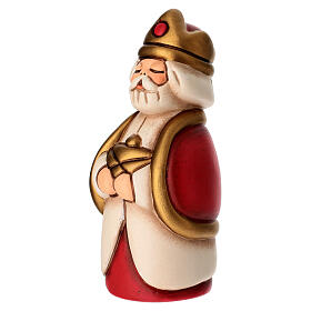 Re Magio Gaspare con mirra THUN linea Presepe Classico rosso
