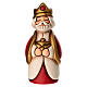 Re Magio Gaspare con mirra THUN linea Presepe Classico rosso s1