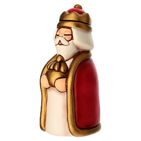 Re Magio Baldassarre con incenso THUN linea Presepe Classico rosso