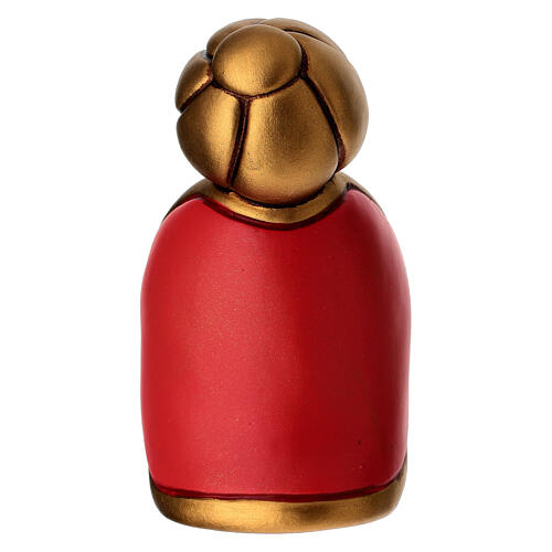 Re Magio Melchiorre con oro THUN linea Presepe Classico rosso 4