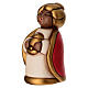 Re Magio Melchiorre con oro THUN linea Presepe Classico rosso s2