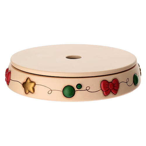 Carillon THUN gnomo Oliver e teddy con furgoncino in ceramica maxi 9