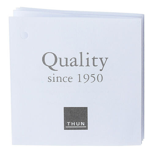 Carillon THUN gnomo Oliver e teddy con furgoncino in ceramica maxi 15