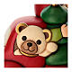 Carillon THUN gnomo Oliver e teddy con furgoncino in ceramica maxi s4