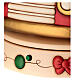 Carillon THUN gnomo Oliver e teddy con furgoncino in ceramica maxi s11