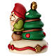 Boîte à musique THUN gnome Oliver et sapin de Noël en céramique de taille moyenne s3
