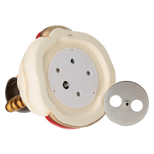 Carillon THUN Angelo con stella cometa arcobaleno in ceramica linea Desideri Di Natale 5