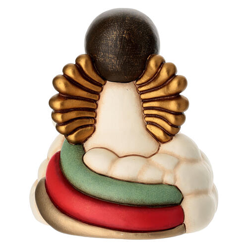 THUN Angel music box with rainbow comet star in ceramic, Christmas Wishes Line 4