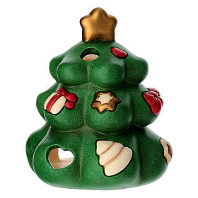 Porta candela THUN in ceramica a forma di albero di Natale
