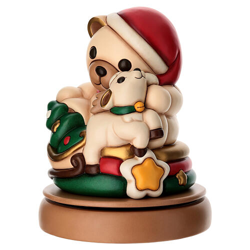 Carillon THUN Teddy e Renna Robin in ceramica maxi 3