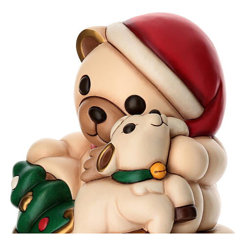 THUN Teddy and Reindeer Robin Ceramic Music Box, Large 5