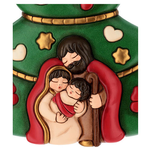 Formella THUN albero di Natale con Sacra Famiglia grande 2