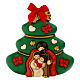 Formella THUN albero di Natale con Sacra Famiglia grande s1