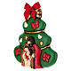 Formella THUN albero di Natale con Sacra Famiglia grande s3