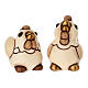 Set Rooster and Hen in ceramic for THUN Classic Nativity Scene Line s3