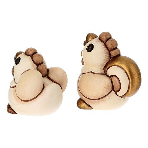 Set Gallo y Gallina de cerámica THUN línea Belén Clásico 4