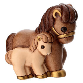 Cavallo con puledro THUN linea Presepe Classico