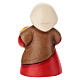 Donna con castagne in ceramica THUN linea Presepe Classico rosso s4